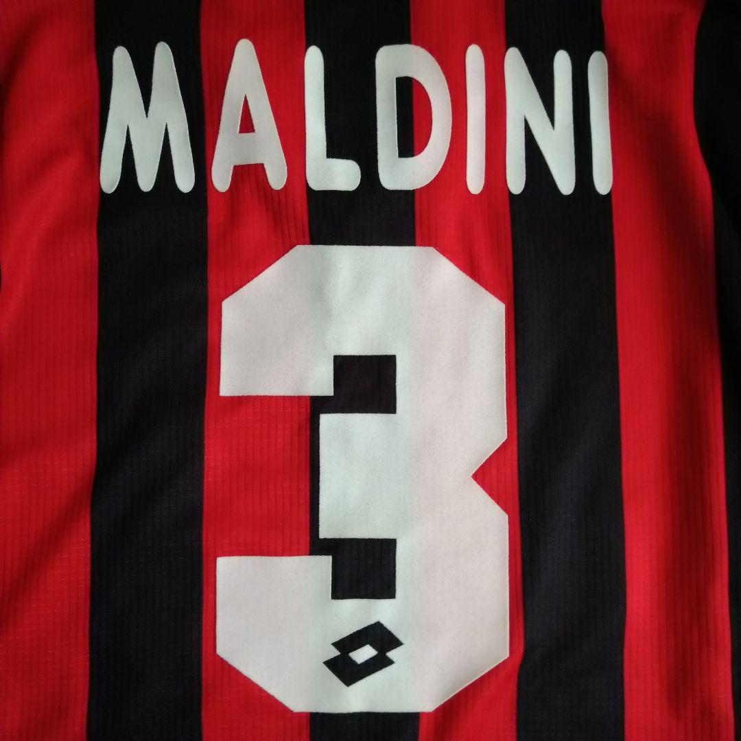 【美品】ACミラン Lotto ユニフォーム ３番 マルディーニ opel