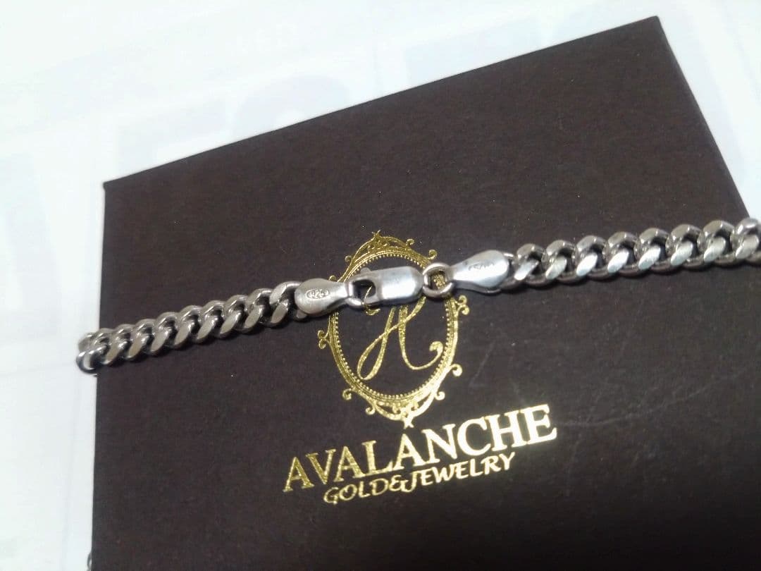 AVALANCHE シルバー925 マイアミキューバンチェーンネックレス