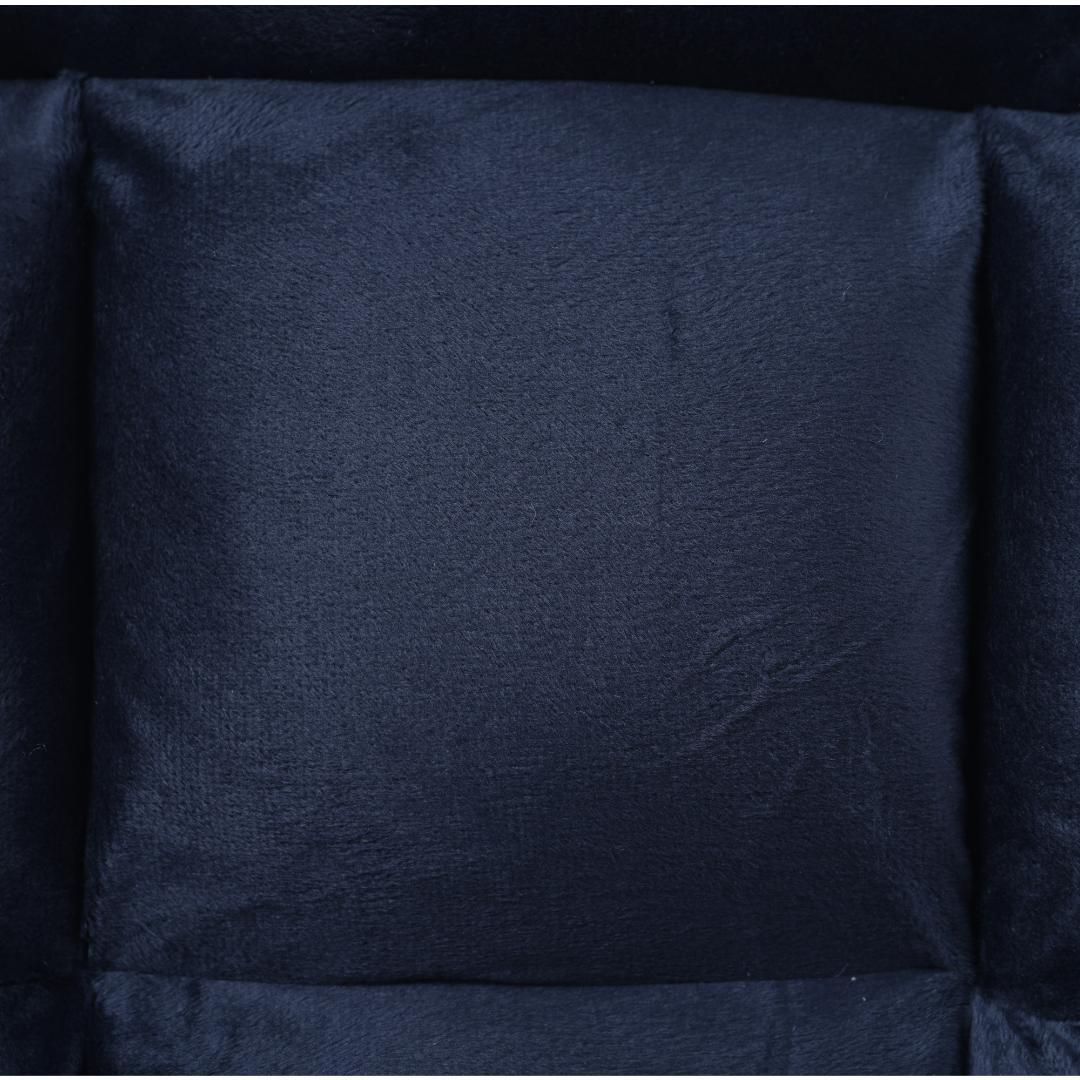 座椅子リクライニング14段ギアリクライニングチェアー ファブリック【ダークブルー