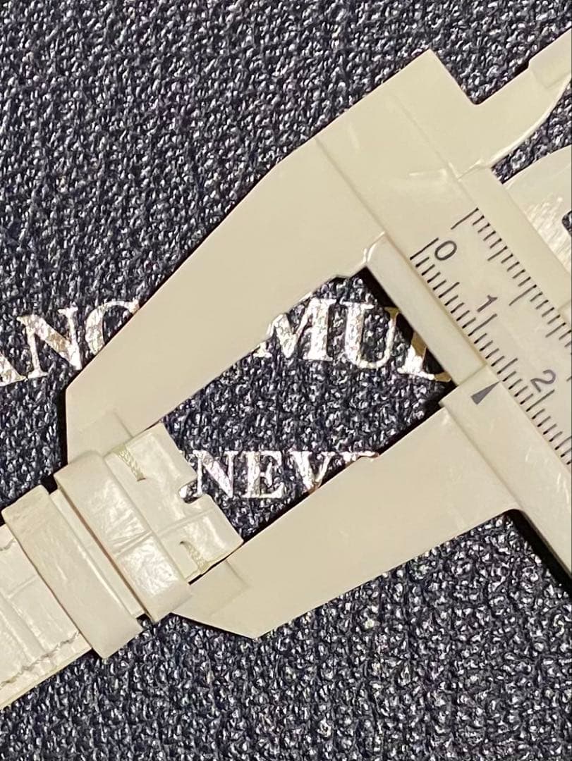 16mm フランクミュラー 純正 マットホワイト ストラップ ベルト 未使用