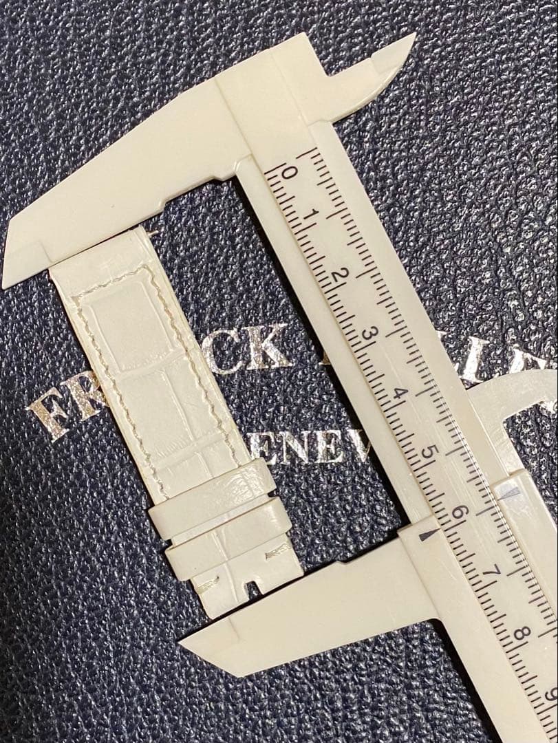 16mm フランクミュラー 純正 マットホワイト ストラップ ベルト 未使用