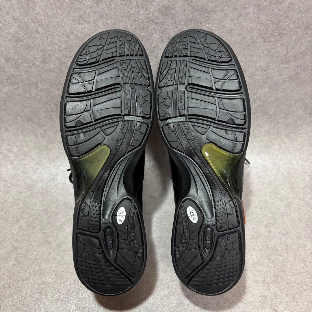 新品未使用⭐︎ペダラ アシックス スニーカー サイドジップ ブラック 24cm