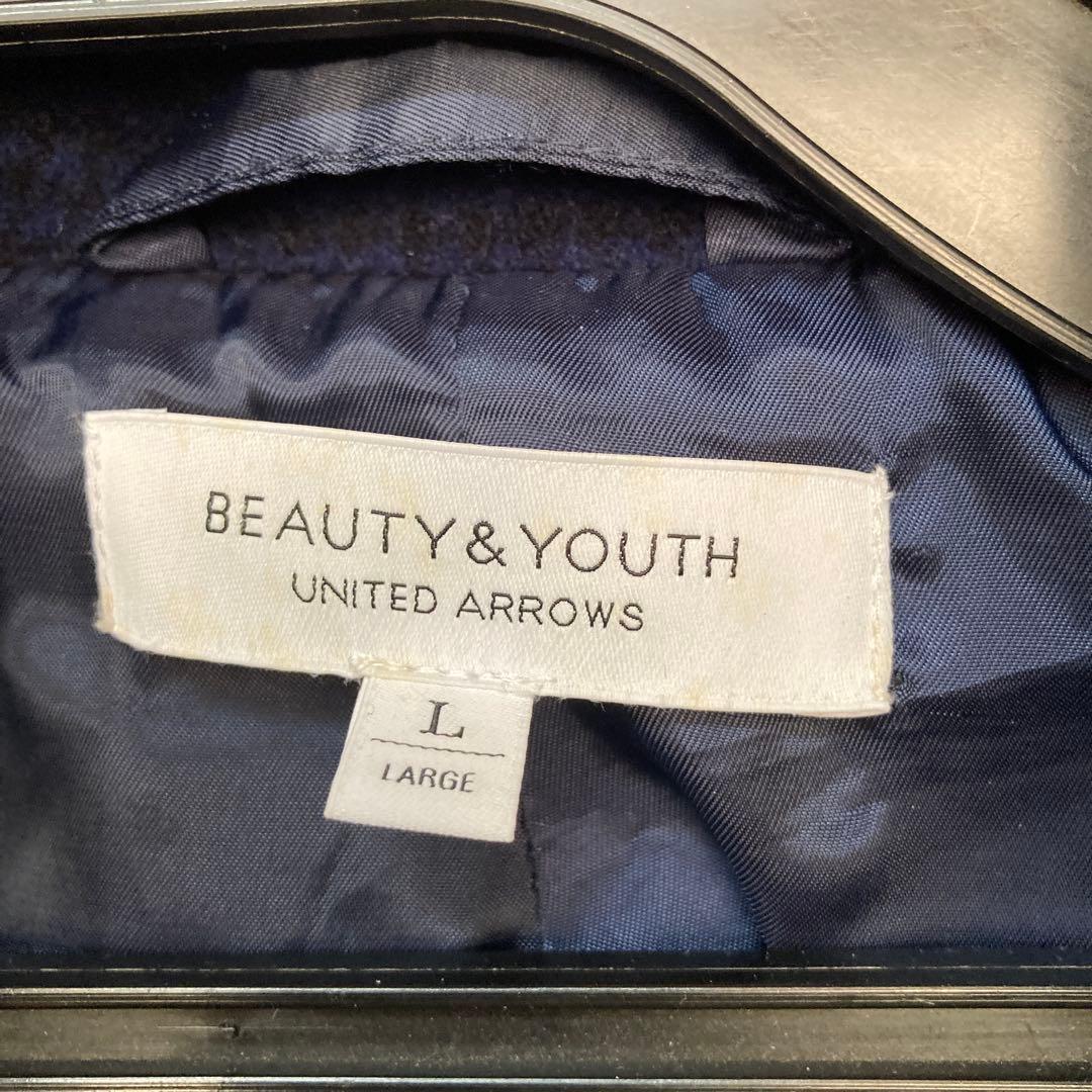 BEAUTY&YOUTH チェスターコート　Lロイヤルブルー