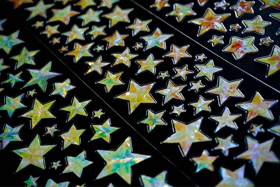 海外マスキングテープ巻売り 星屑漫遊・イエロー 装飾マスキングテープ人物マステ