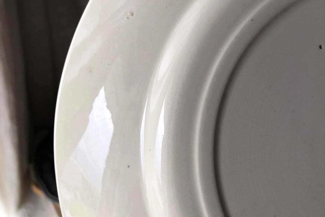 淡く優しいサクラの景色　クレイユモントロー　プレート　フランスアンティーク