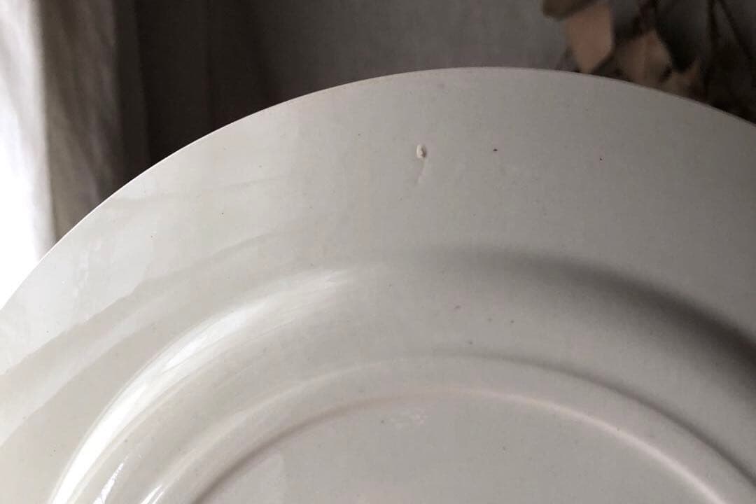 淡く優しいサクラの景色　クレイユモントロー　プレート　フランスアンティーク