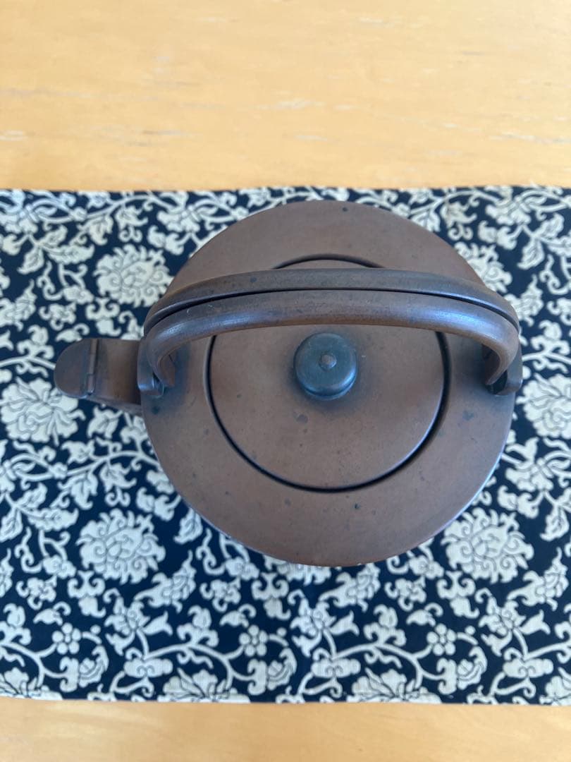 [アンティーク・骨董品] 鋳鉄製 薬缶　ダークブラウン