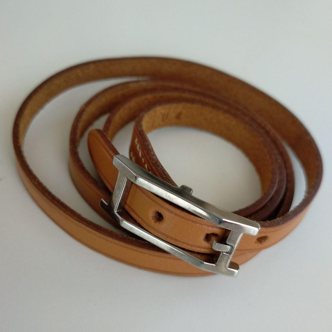 正規品 エルメス アピ　レザーブレスレット　美品