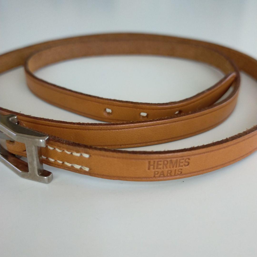 正規品 エルメス アピ　レザーブレスレット　美品