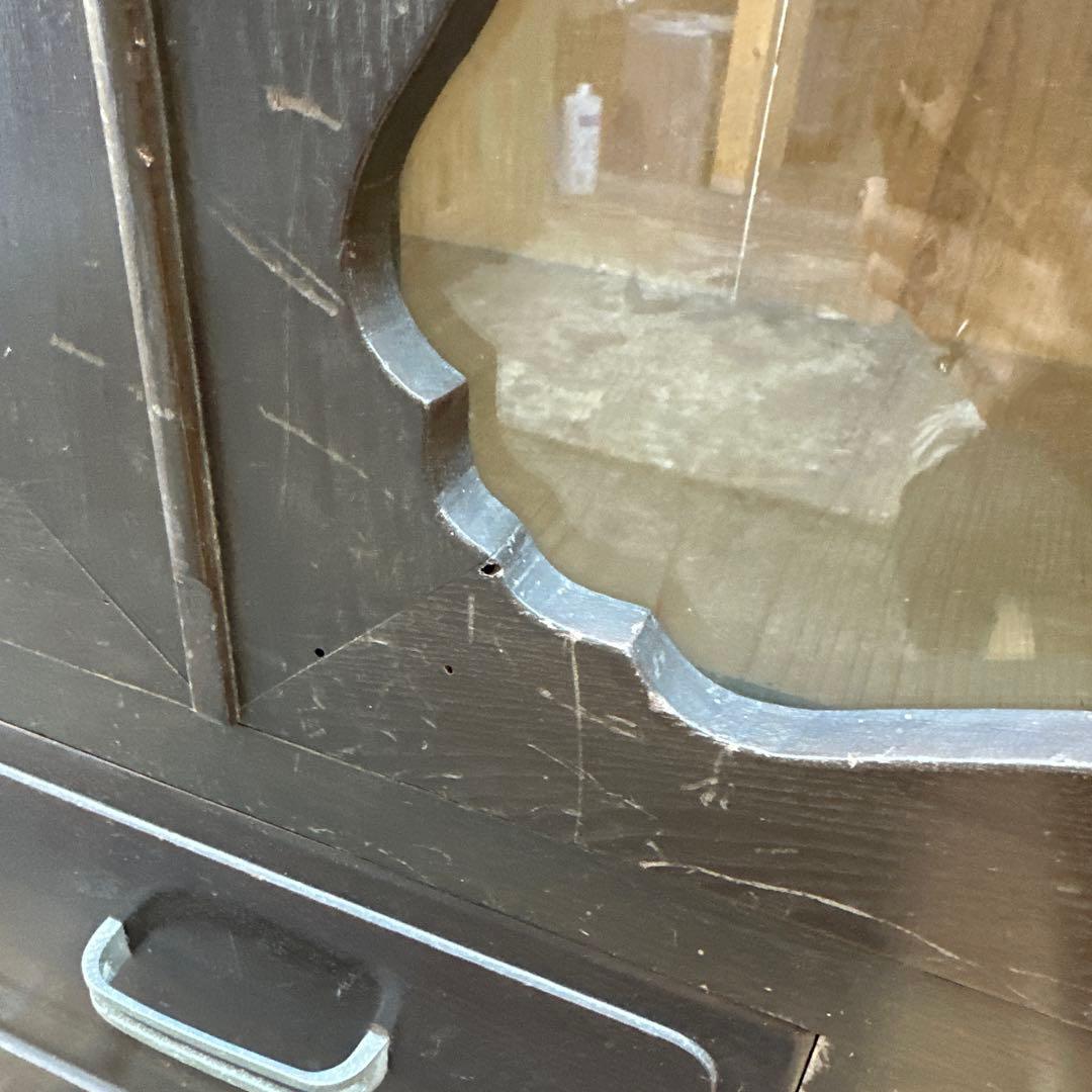 更にお値下げ❣️ヴィンテージとっても素敵な書棚ガラス棚食器棚に！