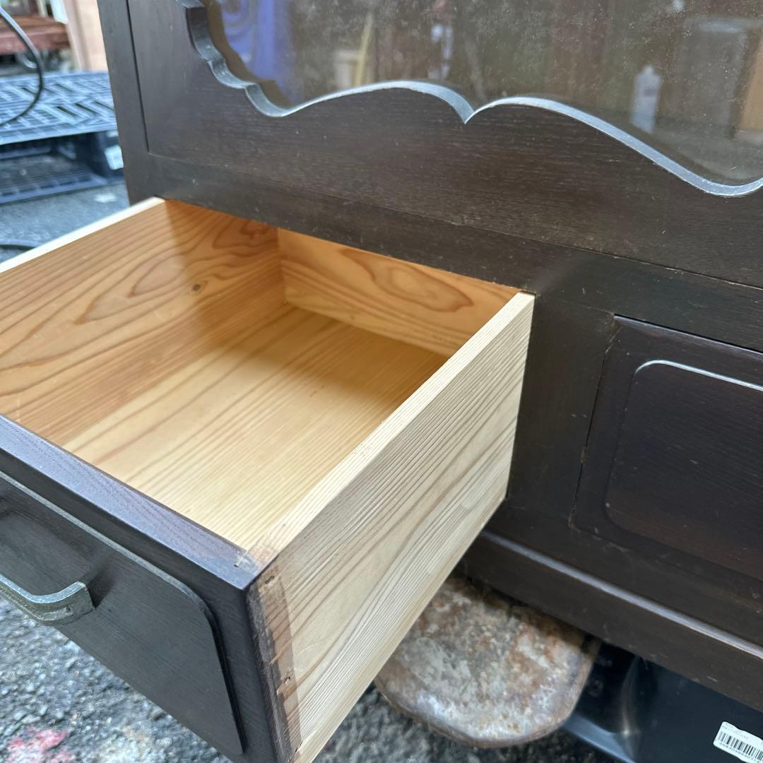 更にお値下げ❣️ヴィンテージとっても素敵な書棚ガラス棚食器棚に！