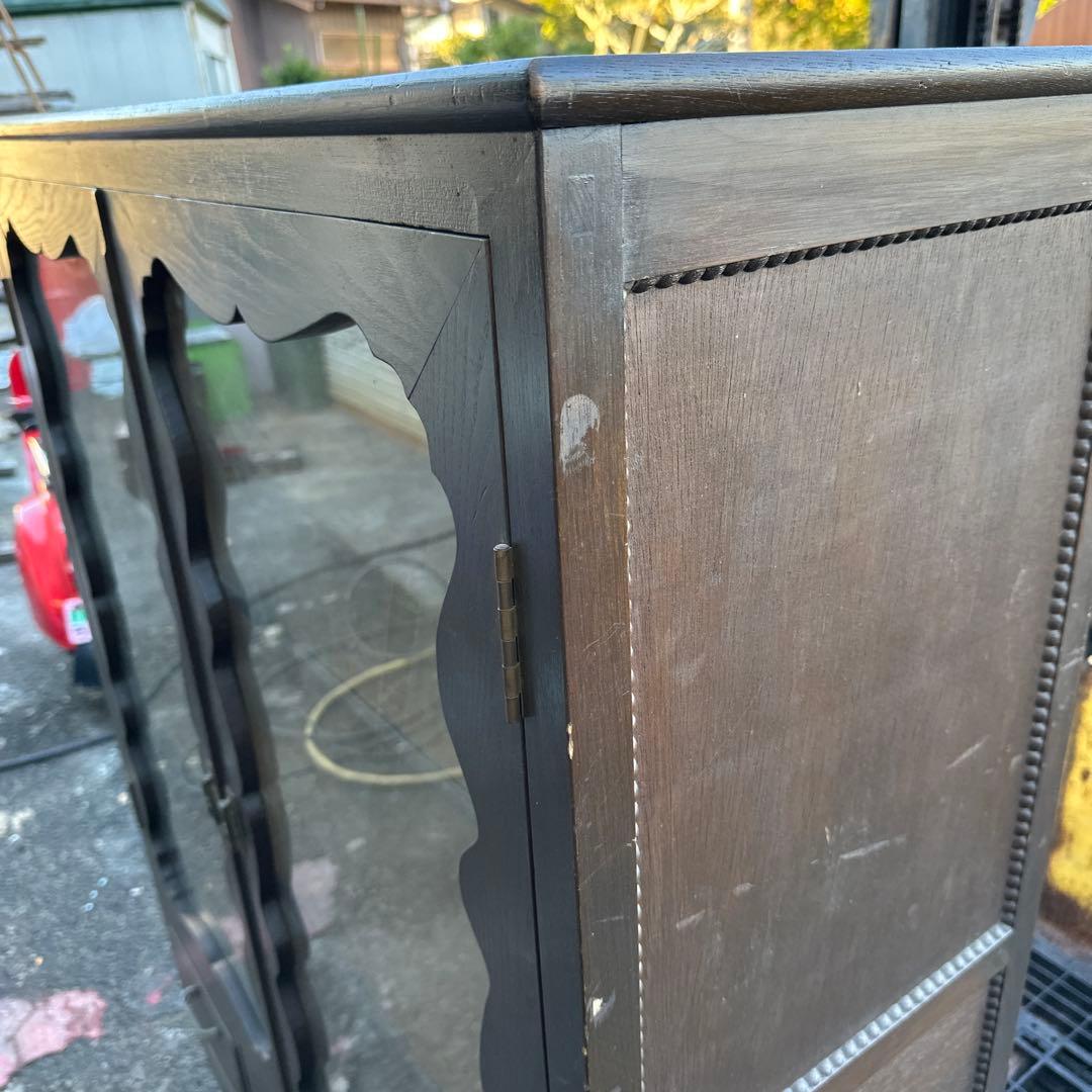 更にお値下げ❣️ヴィンテージとっても素敵な書棚ガラス棚食器棚に！