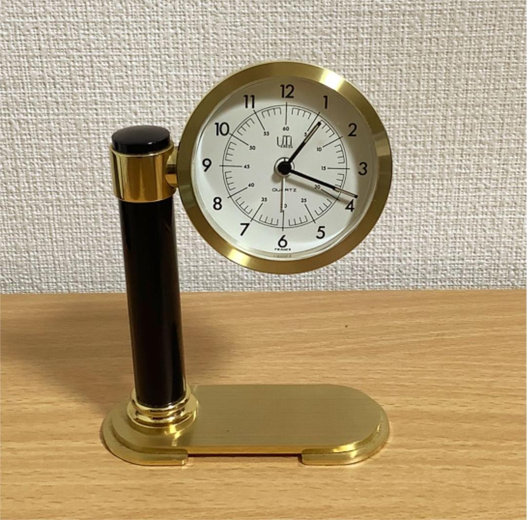 【希少】UTI Paris ヴィンテージ卓上時計 目覚まし機能付き