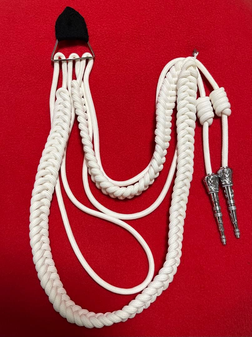 日本海軍　副官飾緒　精巧複製品　白絹製