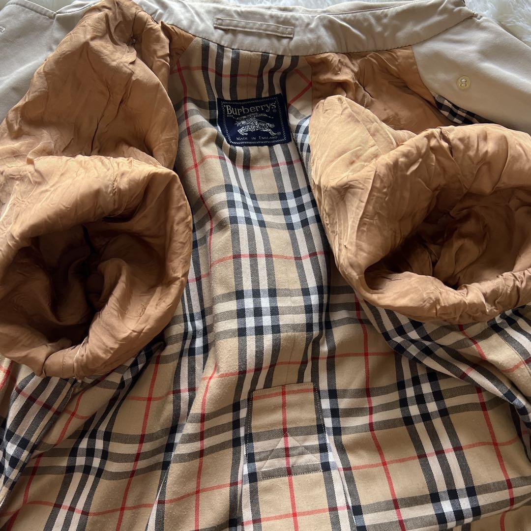 「美品」バーバリー　トレンチコート L〜XL ベージュ　ノバチェック　チェスター