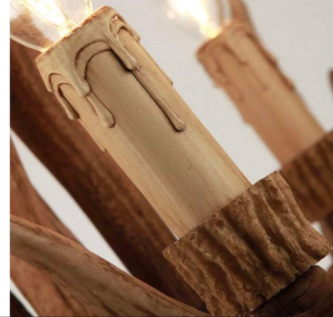 樹脂製シャンデリア 4灯式 高さ40cm