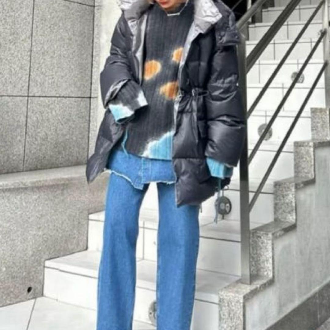 MAISON SPECIAL リバーシブル ダウンコート オーバーチュニック 黒