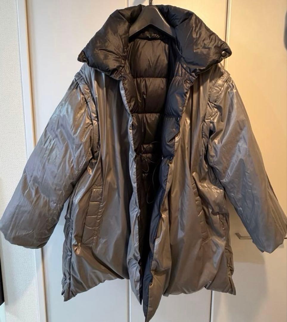 MAISON SPECIAL リバーシブル ダウンコート オーバーチュニック 黒