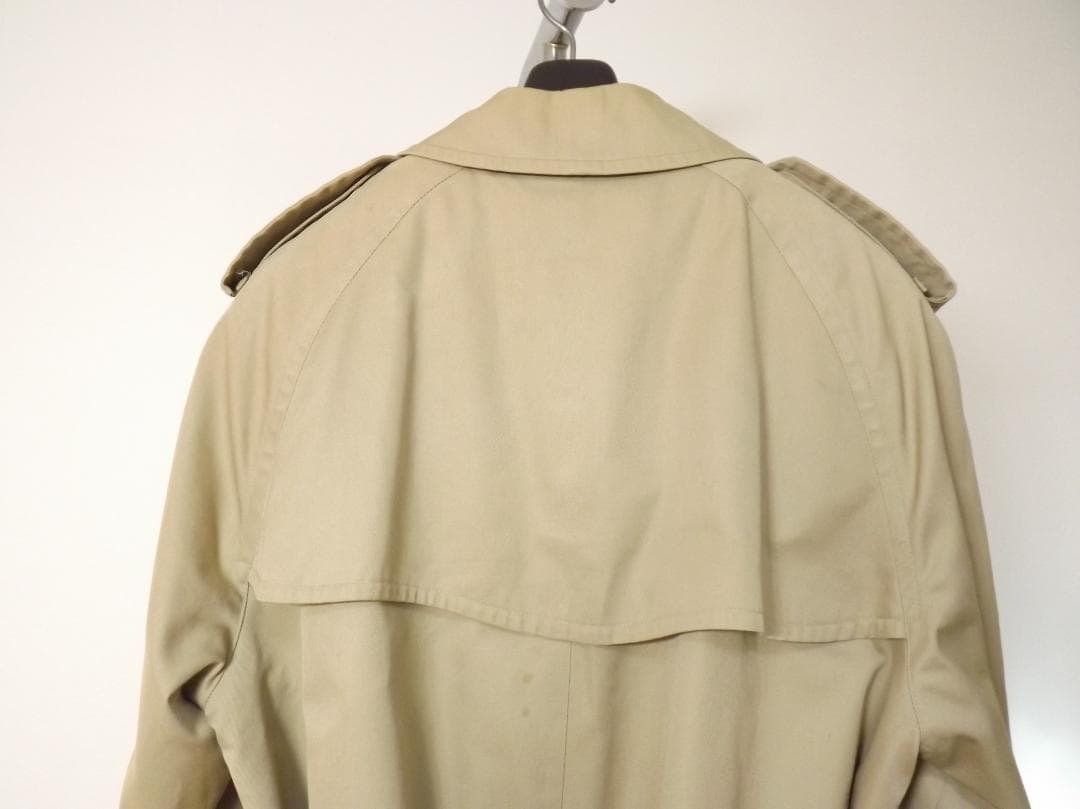 バーバリー　イギリス製　裏地チェック　ライナー付き　トレンチコート メンズ