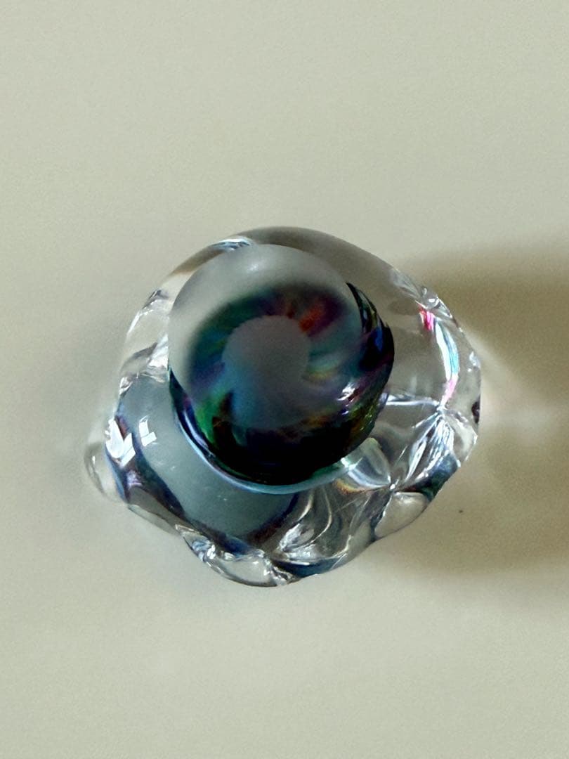 パイレックス ガラス ハンドメイド インテリア 雑貨 美品