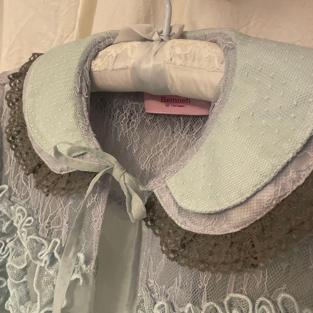 トップス rurumu: 2023ss lace bed JK mint