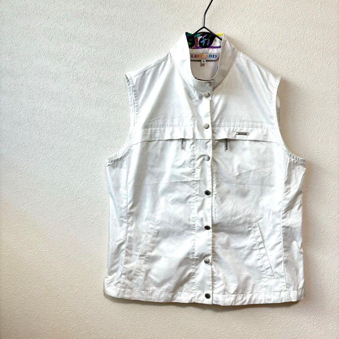 LEONARD SPORT ベスト40 ポリエステル 白 ホワイト 薄手 日本製
