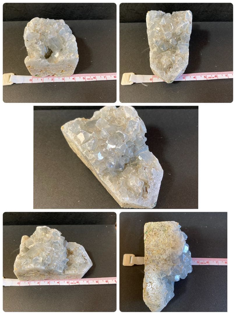 ピンクアメジスト　水晶　セレスタイト　原石クラスターset 天然石