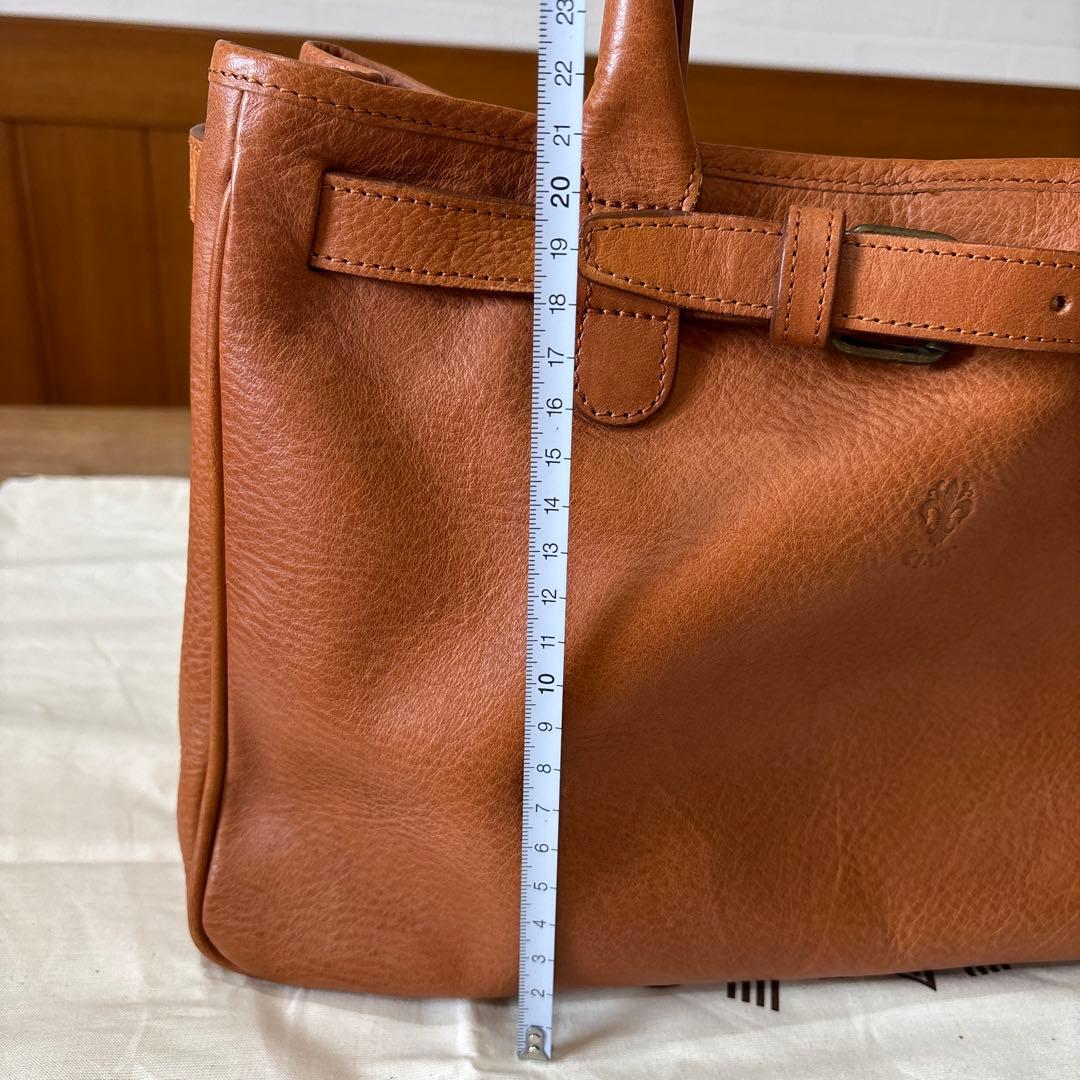 【RB-31】ci-va チーバ　レザートートバッグ　キャメル