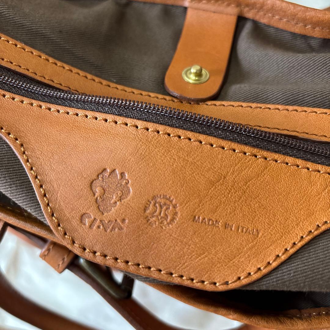 【RB-31】ci-va チーバ　レザートートバッグ　キャメル