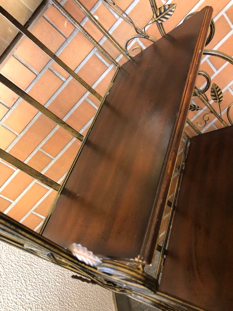 アイアンラック　アイアンスタンド　飾り棚　ディスプレイラック　アンティーク調