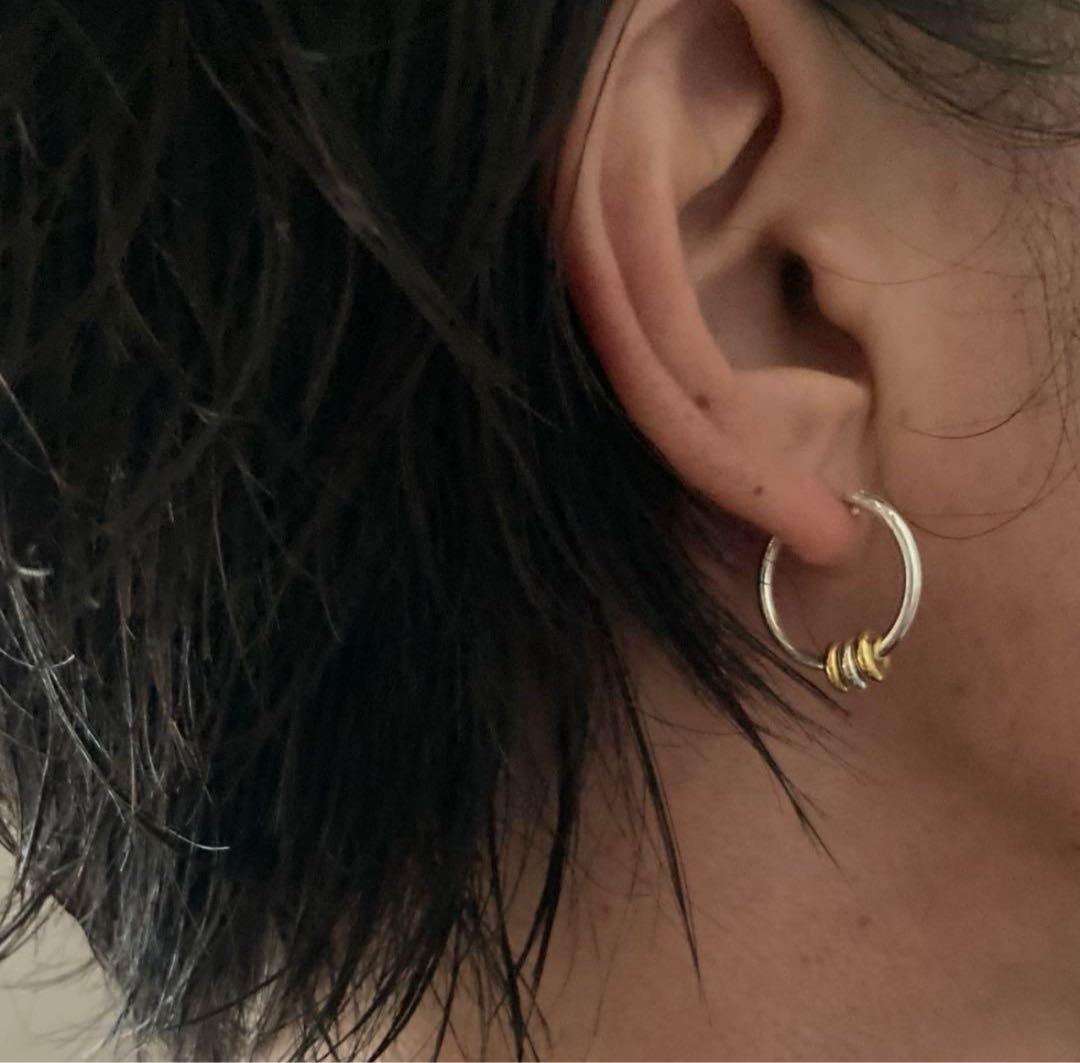 ノーブランド　シルバー925 16mm ヤマト着用　登坂　スピネリ　ピアス