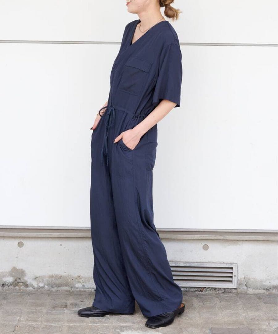 タグ付新品OUTDOOR PRODUCTS ダブルポケットVネックオールインワン