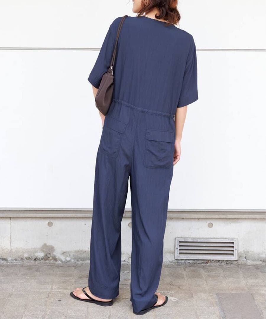 タグ付新品OUTDOOR PRODUCTS ダブルポケットVネックオールインワン