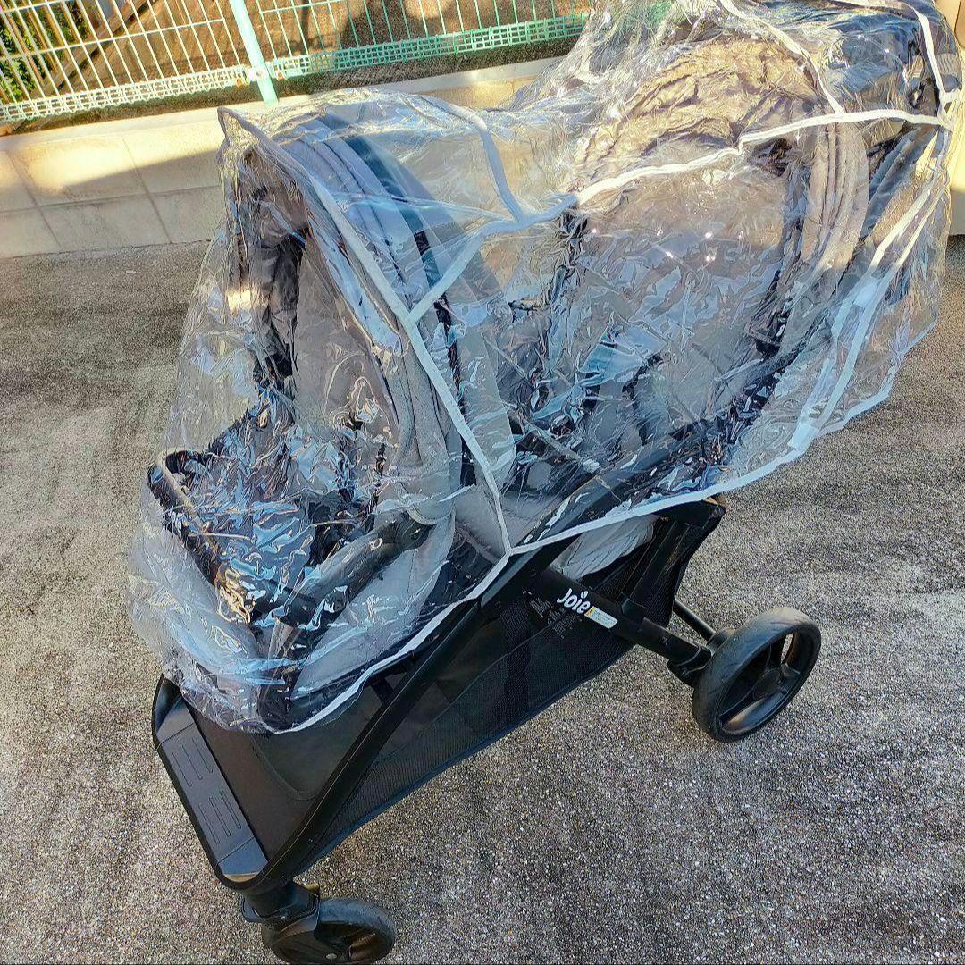 【y】jole 2人乗り ベビーカー グレー