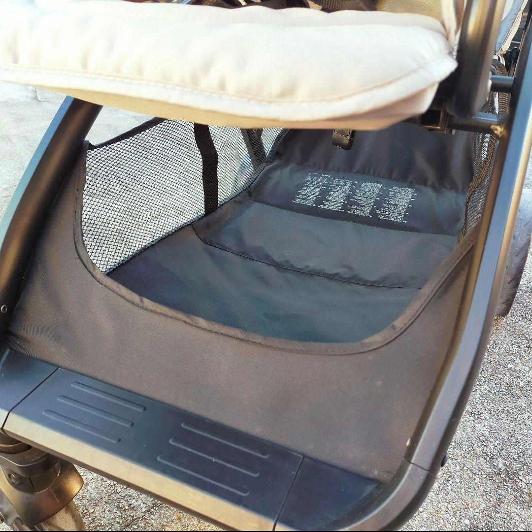 【y】jole 2人乗り ベビーカー グレー