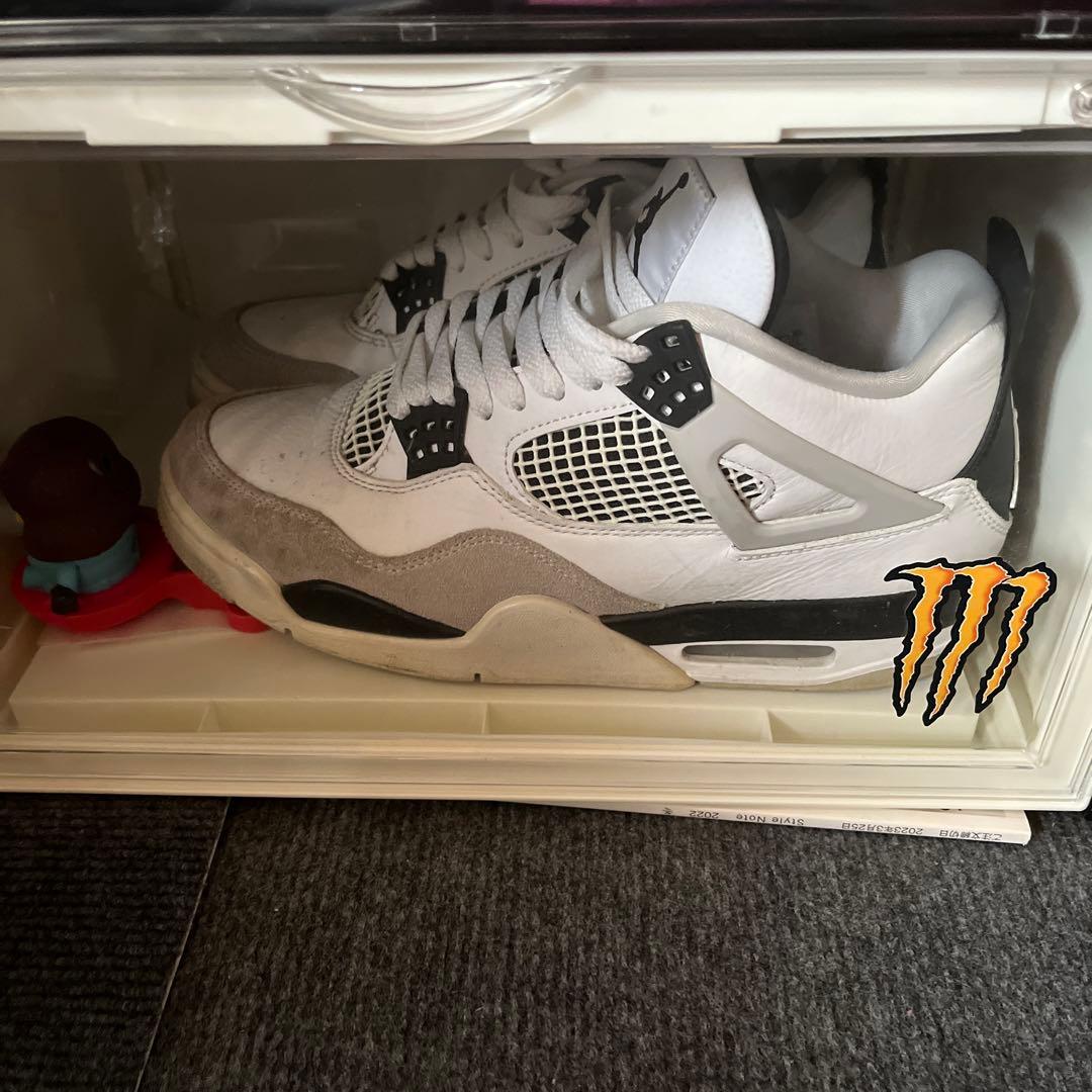 シューズ(男性用) Nike Air Jordan 4 Retro Military Black