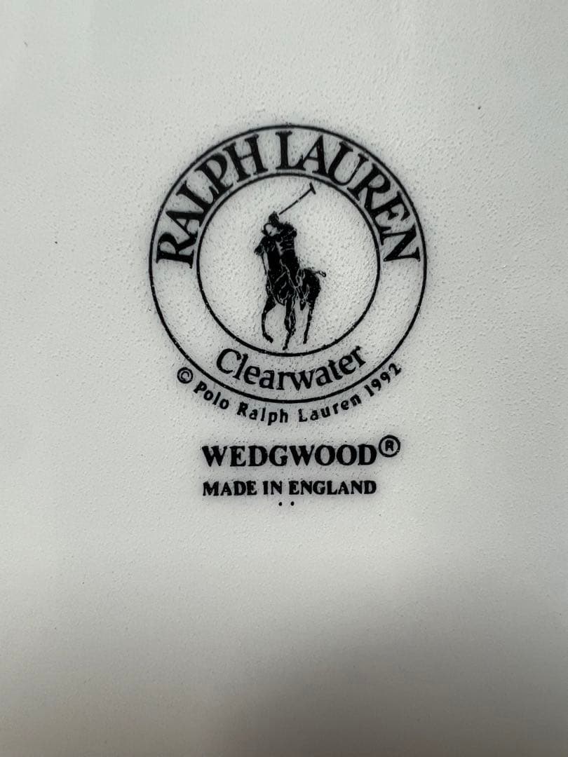 ウェッジウッドbyラルフローレンディナー5点セット2名イングランド製未使用品レア