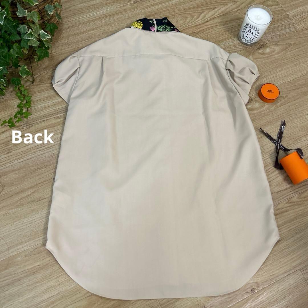 cccmalieシーマリー　キャップスリーブ半袖ブラウスFリボンスカーフ使用可能