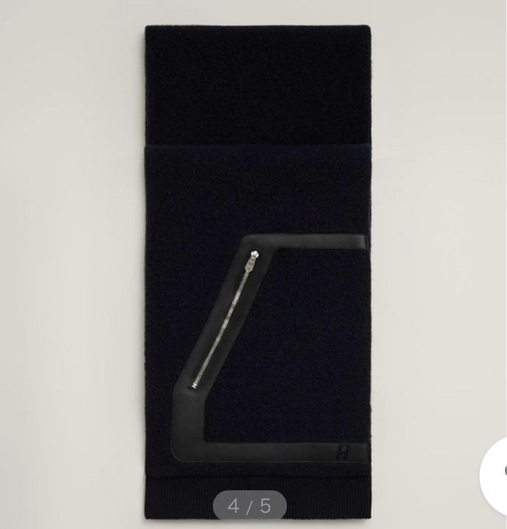 エルメス　カシミヤストール　Carreaux Ondes scarf