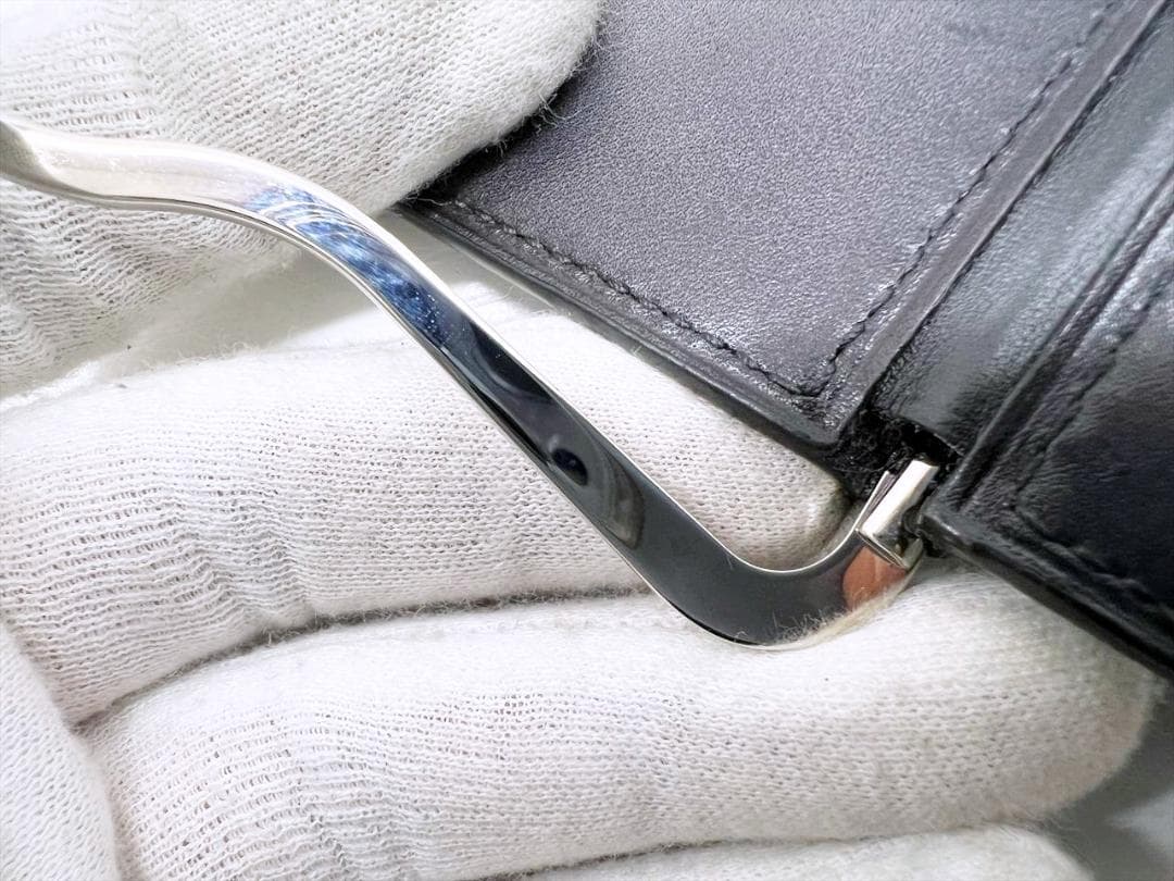 良好品　ベルルッティ　アッサオ　スクリットレザー　マネークリップ