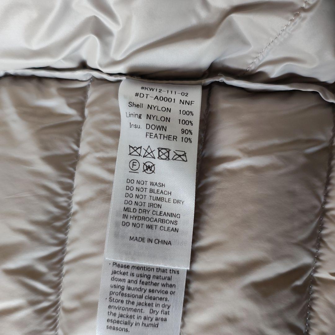 ダントン　インナーダウン　ジャケット　36　オイスターホワイト