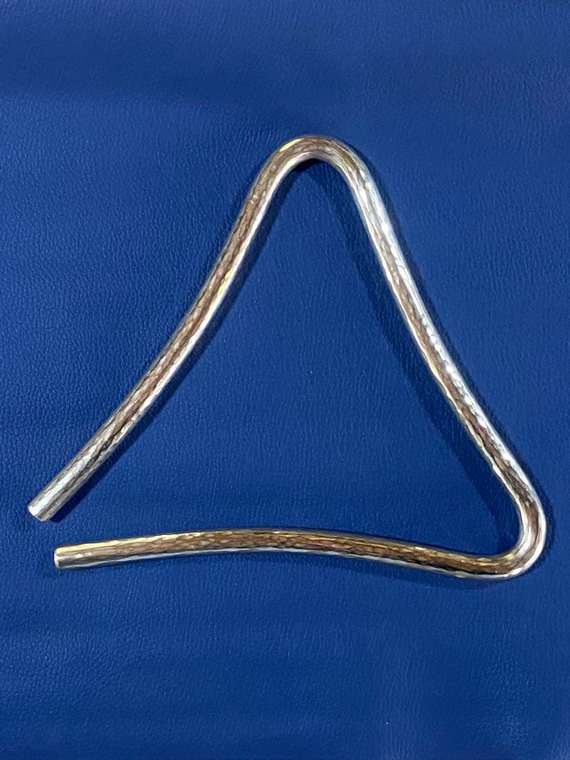 トライアングル 自作 真鍮製 10mm×18cm