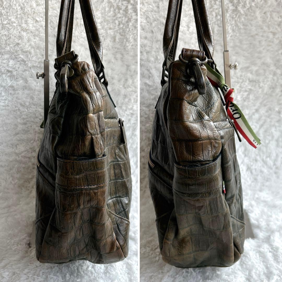 美品 Orobianco オロビアンコ 2way ショルダーバッグ オールレザー