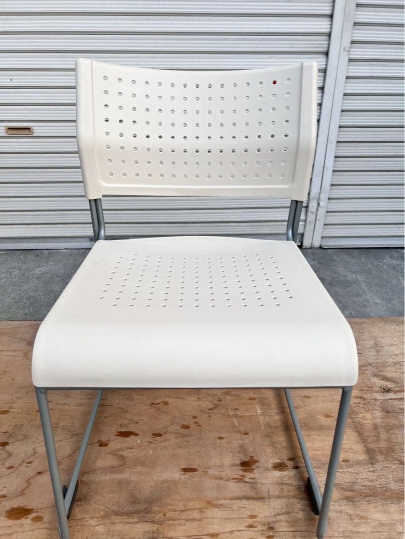 アイリスチトセ　スタッキングチェア　オフィスチェア　4脚