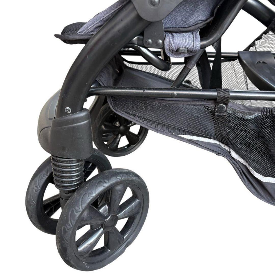 【美品】カトージ ベビーカー 2人でゴー DX デニム 二人乗り 双子