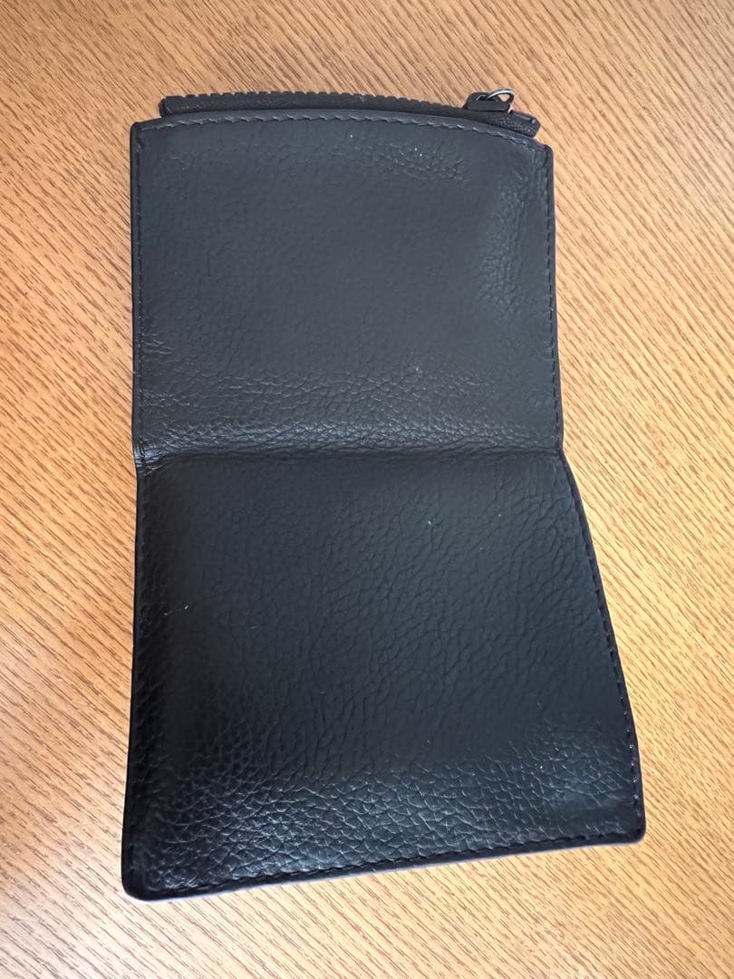 Maison Margiela マルジェラ コンパクト レザー 財布 ブラック