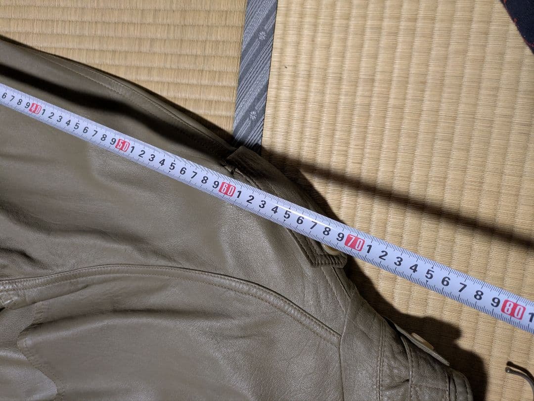 モレスキー革トレンチコートMモスグリーン