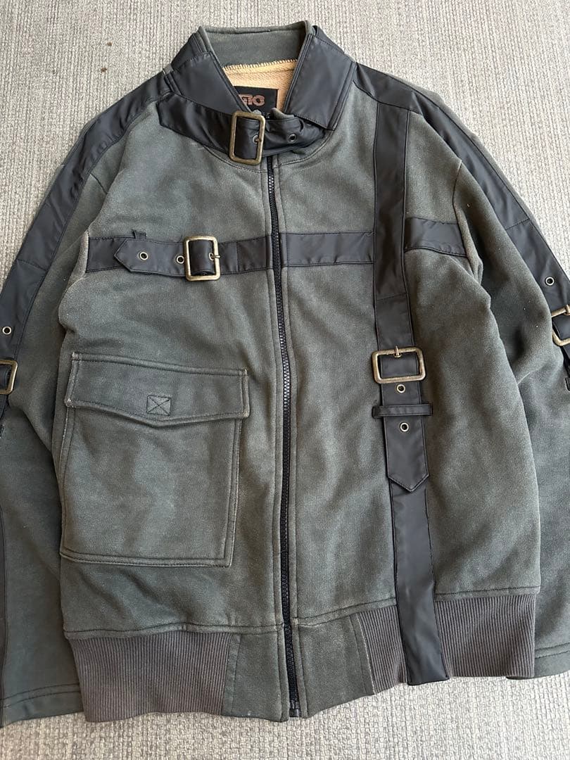 ジャケット・アウター bondage design coating bomber jacket