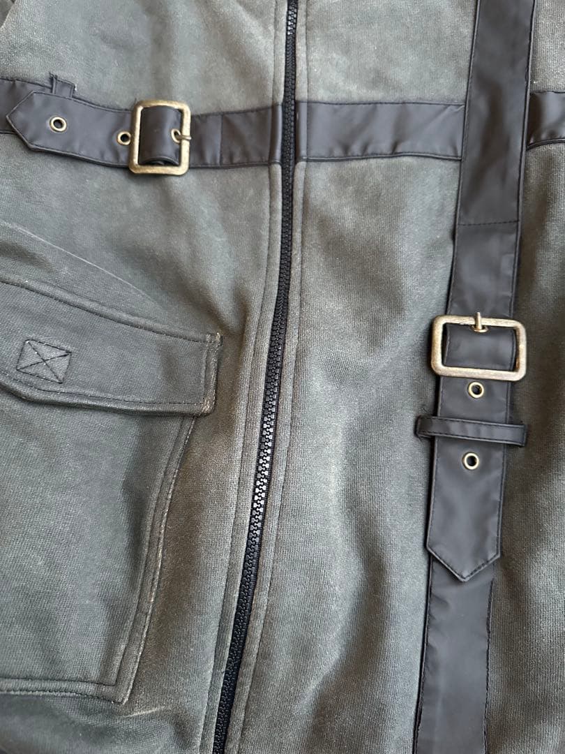 ジャケット・アウター bondage design coating bomber jacket