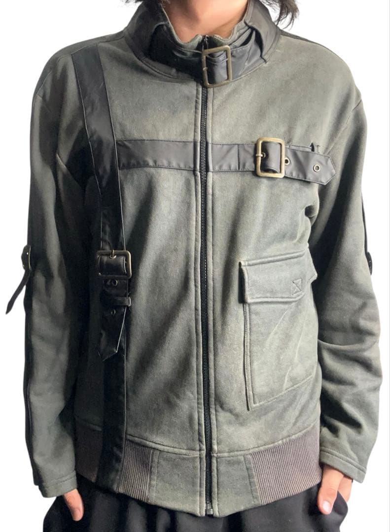 ジャケット・アウター bondage design coating bomber jacket